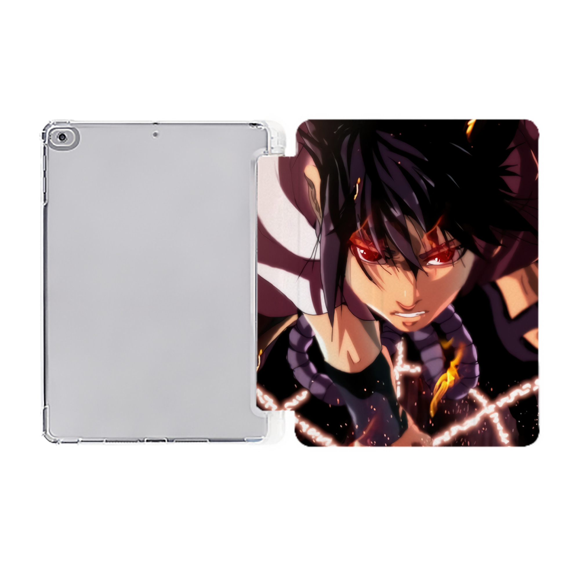 （画像用） NARUTO -ナルト- NARUTO -ナルト- 疾風伝 IPad ケース ペン収納付き 三つ折りスタンド PUレザー×シリコン 対応機種9.5/10.5/10.9インチ